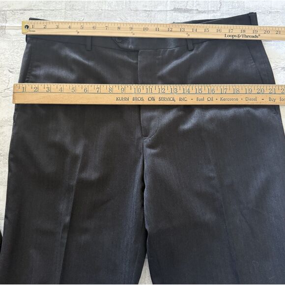 Brooks Brothers 1818 Madison SaxxonWool Pinstripe Suit Made USA Charcoal 44R/39W - Picture 10 of 15